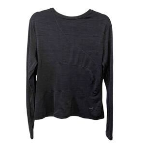 Uvida Sun Shirt Long Sleeve with Thumbholes Black Space-Dye XL